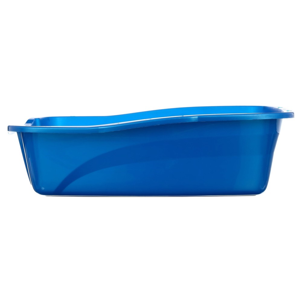 (2 pack) Van Ness Plastics Cat Litter Pan Blue Large