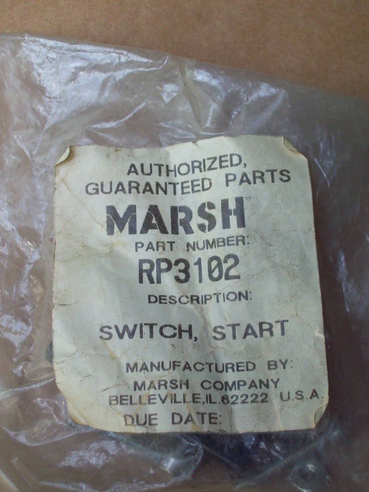 *NEW* MARSH START SWITCH , RP3102