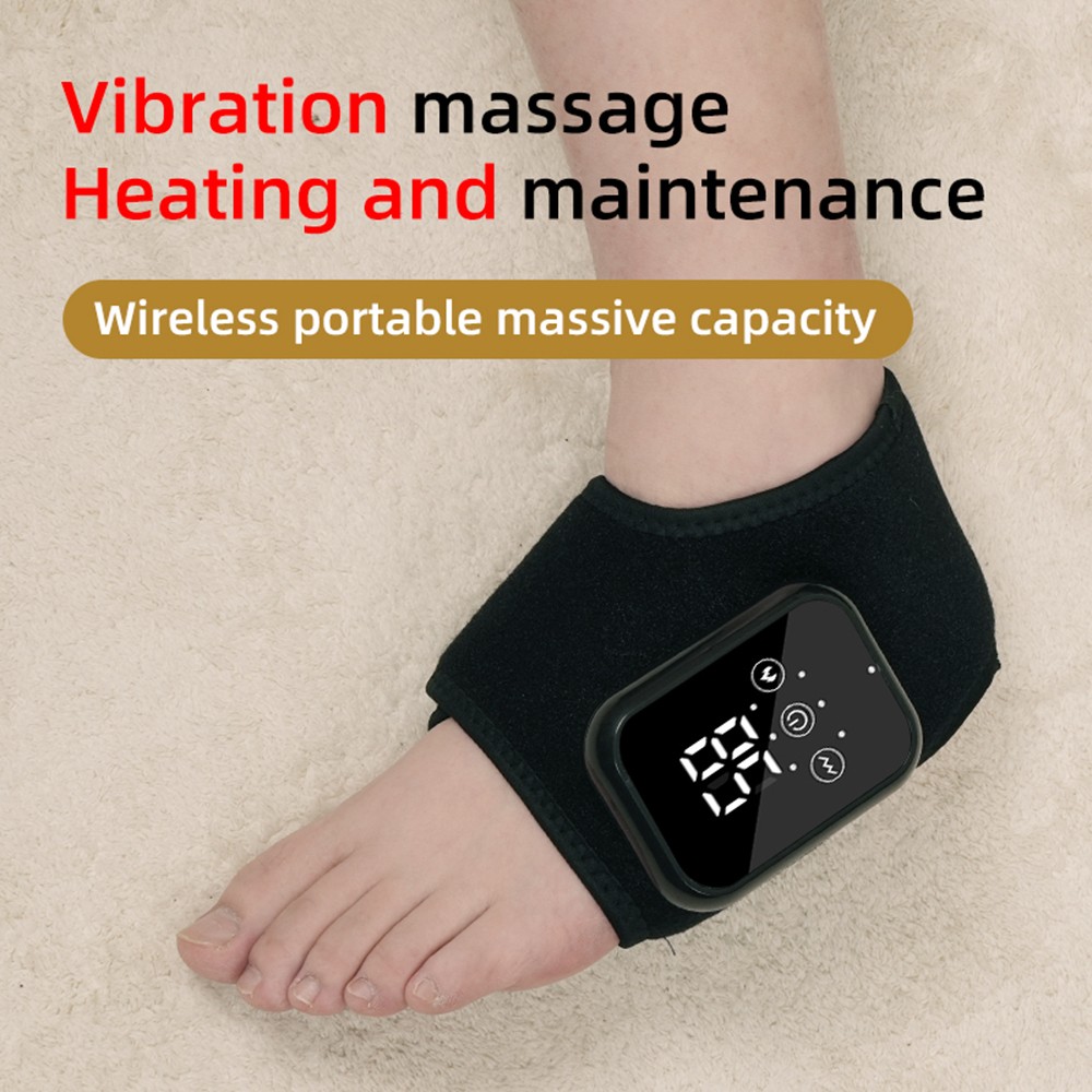 2x Electric Foot Ankle Massager Heating Vibration & Hot Compress Pain Relief