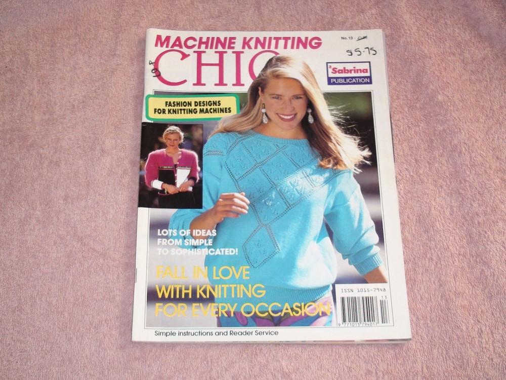 KNITTING MACHINE MAGAZINE MACHINE KNITTING CHIC NO 13