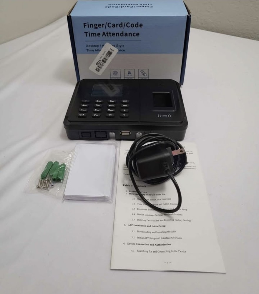 📌 Fingerprint / Card / Code Time Clock Attendance System – $120 (Brand New)