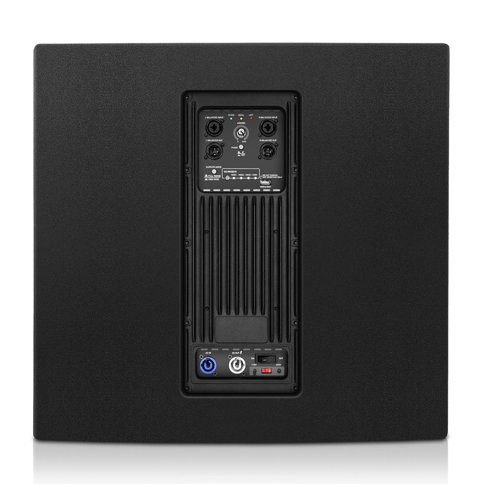 Sound Town CARME 1400W 15" Powered Subwoofer with DSP，Plywood Black(CARME-15SPW)