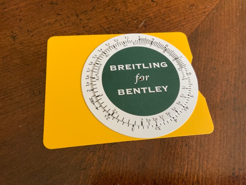 Breitling For Bentley Slide rule instruction book