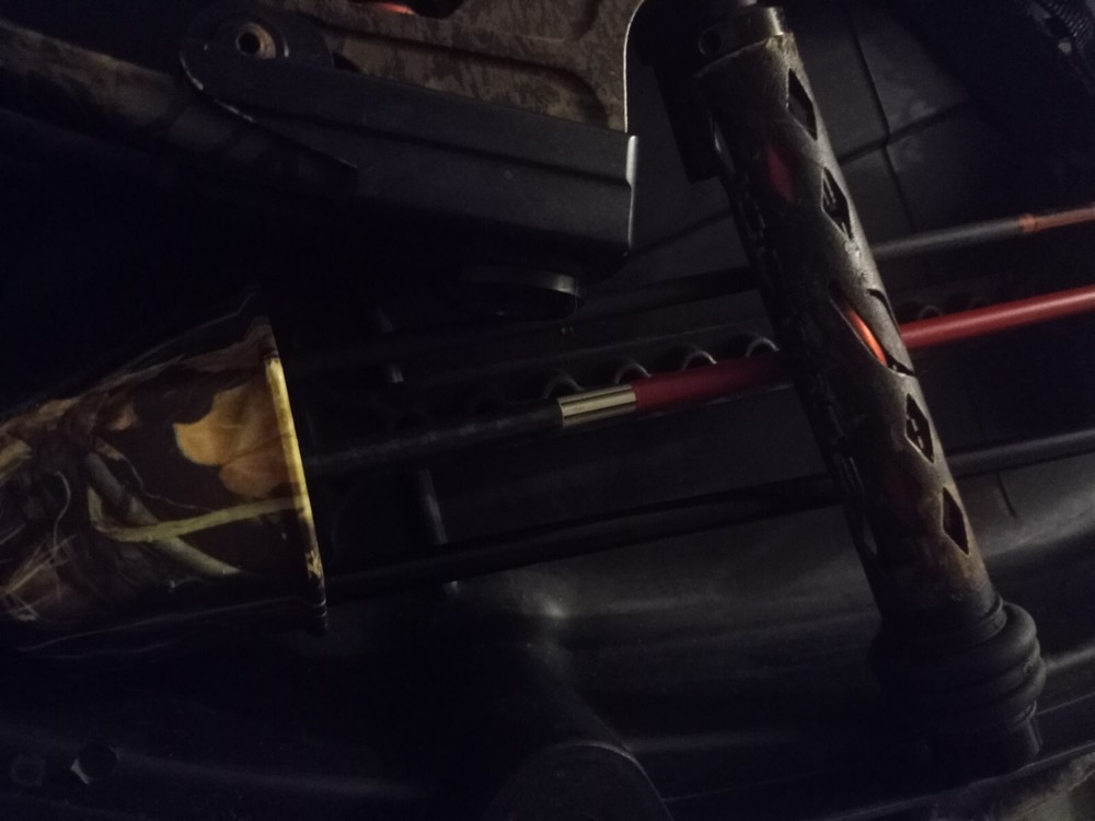 Buckmaster bow and 6 arrows