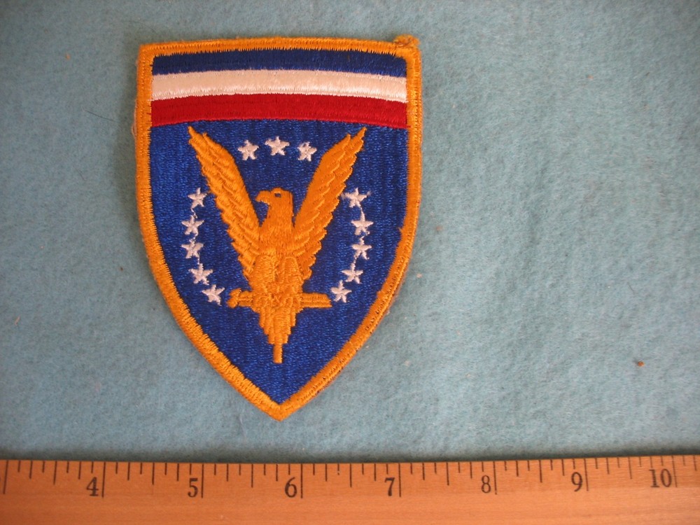 Original unused WWII US Army ETO Headquarters whiteback patch