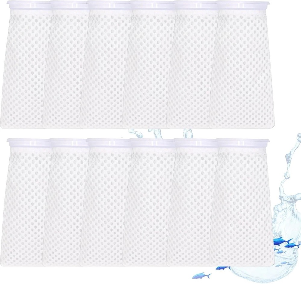 12 Pack 4 Inch Filter Sock, 150 Micron, Ring Honeycomb Filter Socks, Filter Sock