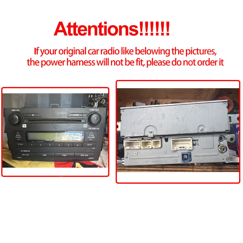 Apple Carplay For Toyota Corolla 2009-2013 Car Stereo Radio Android 15 GPS WIFI