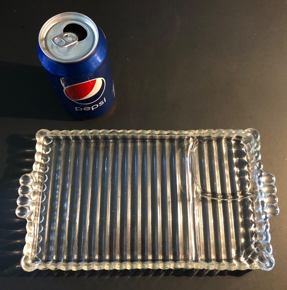 Vintage Glass ROLLING TRAY