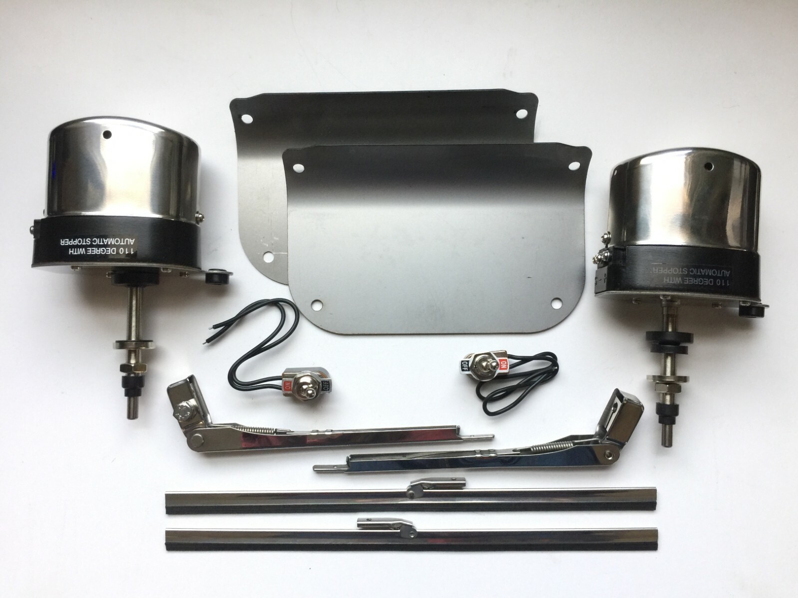 12 VOLT Windshield Wiper Motors Replacement PAIR KIT for 1939-46 CHEVROLET TRUCK