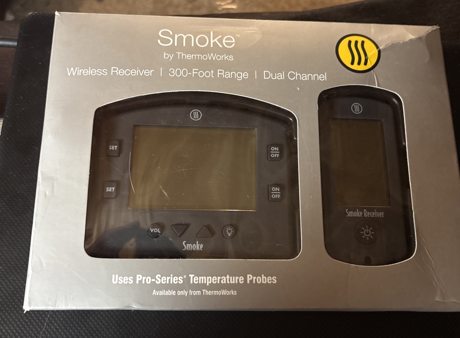 BBQ Smoke By ThermoWorks Wireless Receiver 300 Foot Range Dual Channel