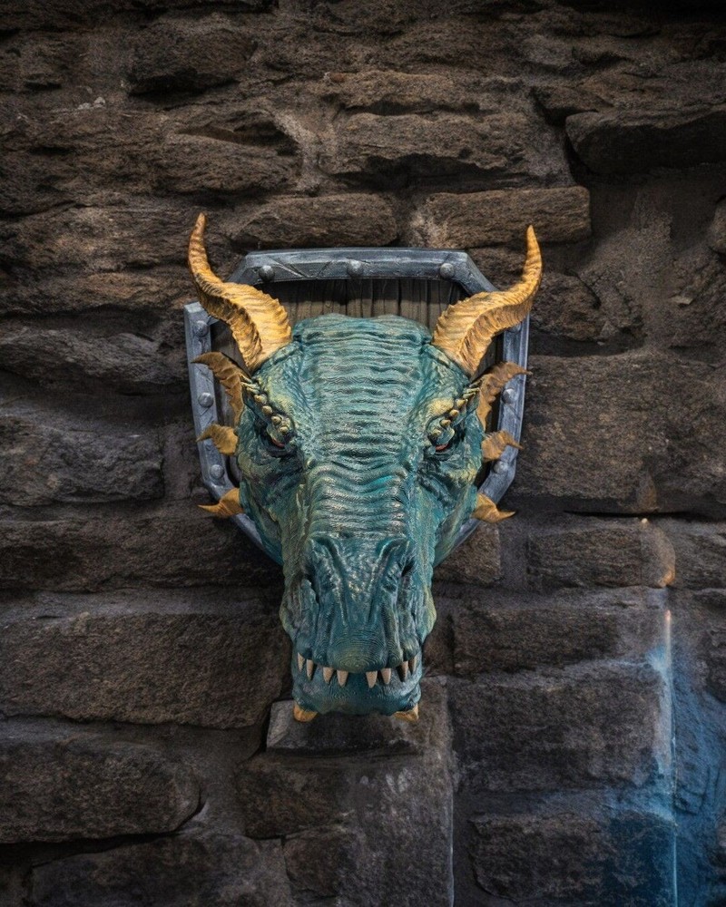 Western Dragon Trophy Wallmount - 3D Printed