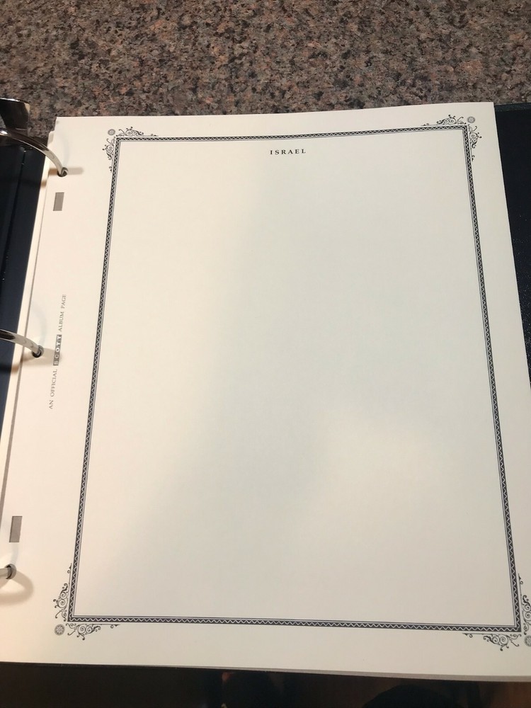 2 Scott Israel Stamp Albums 1948-98 - Over 100 Stamps Included - Great Condition