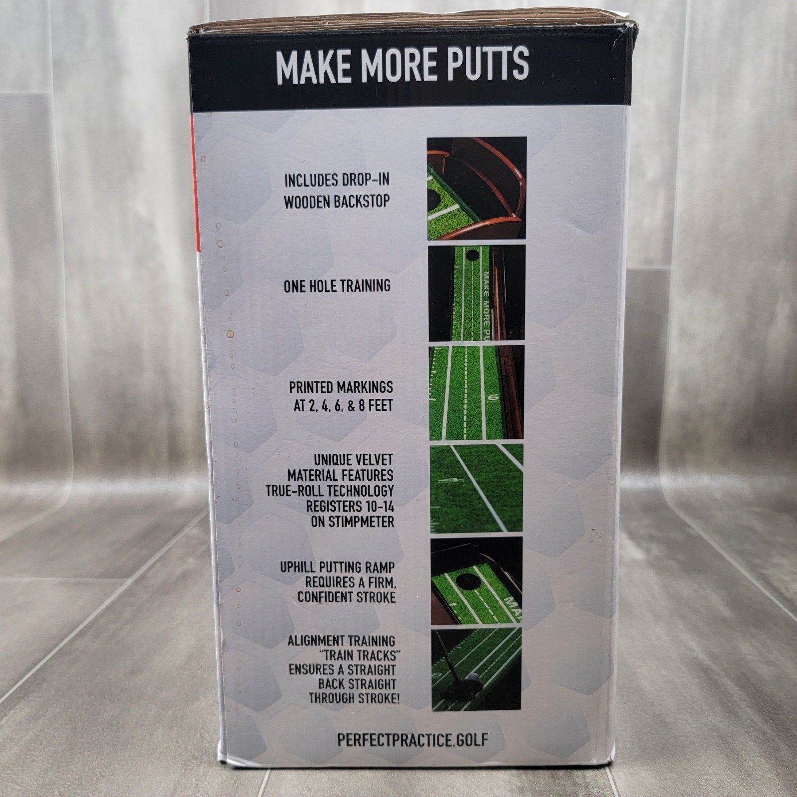 Perfect Practice Golf Putting Mat Compact Edition 8ft