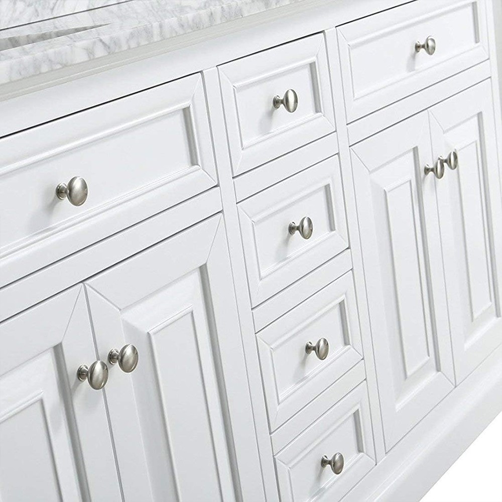 10Pcs Satin Nickel Round Mushroom Kitchen Cabinet Knobs Cupboard Handle Pulls