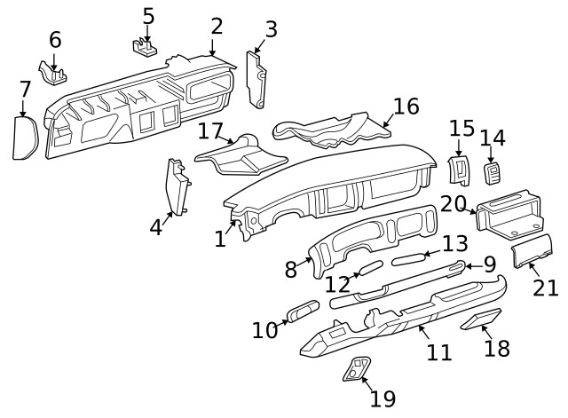 Genuine GM Trim Plate 12373386
