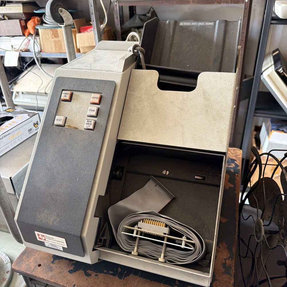 Vintage Texas Instruments Ti 804 Card Reader