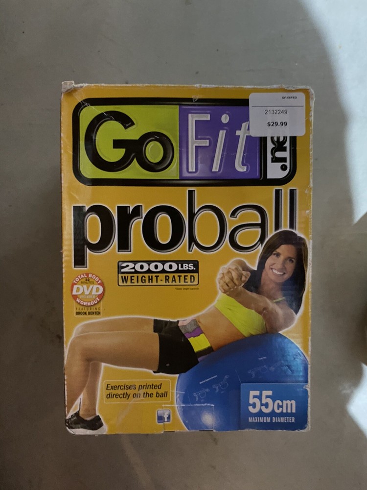 GoFit 75cm Professional Stability Ball and Core Performance Training DVD
