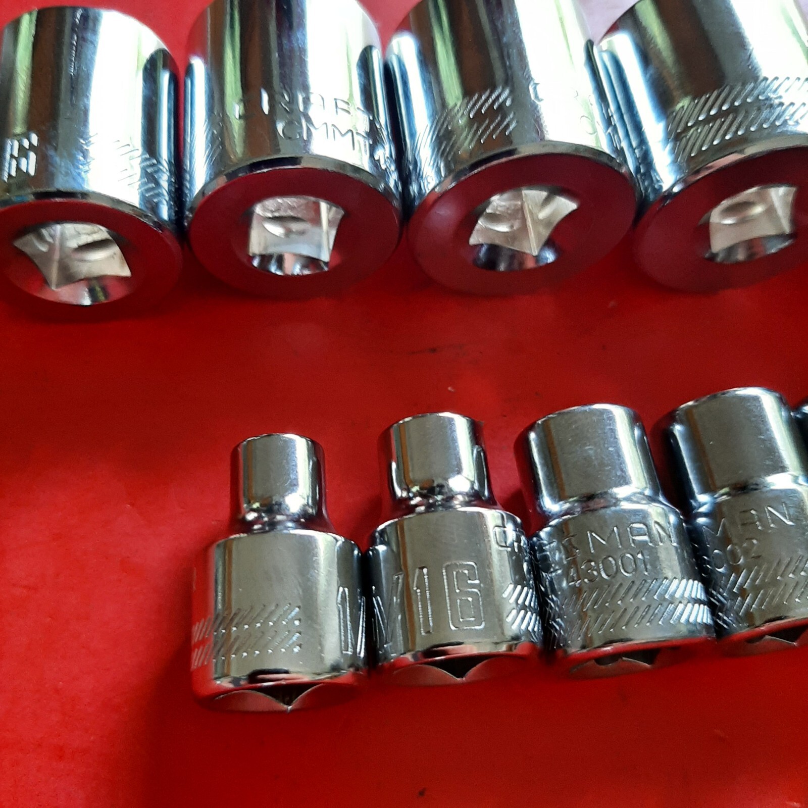 NEW CRAFTSMAN TOOLS 13 Piece 3/8" Drive Shallow SAE 6 Point Socket Set 1/4-1"