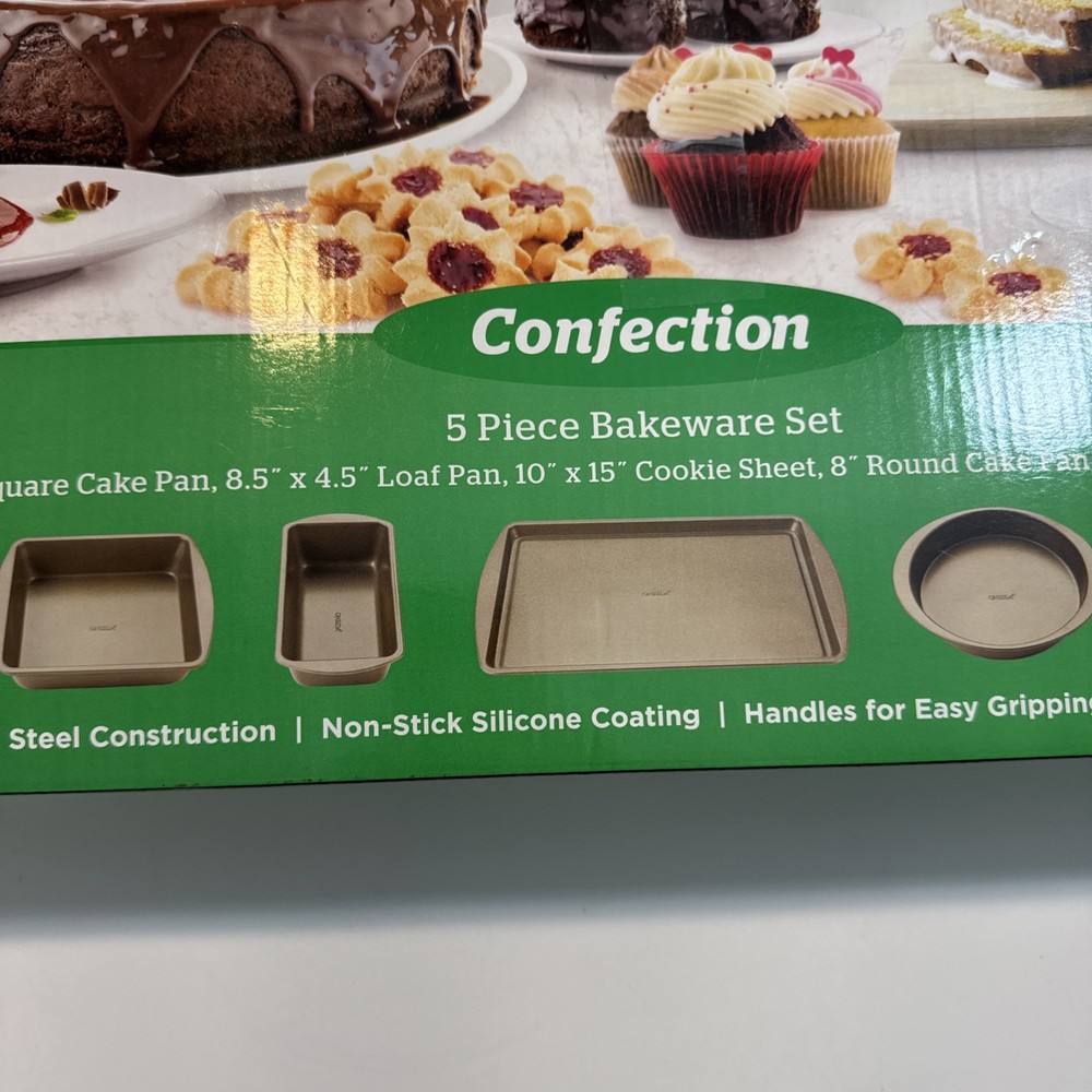 Oneida Confection 5 Piece Bakeware Set New