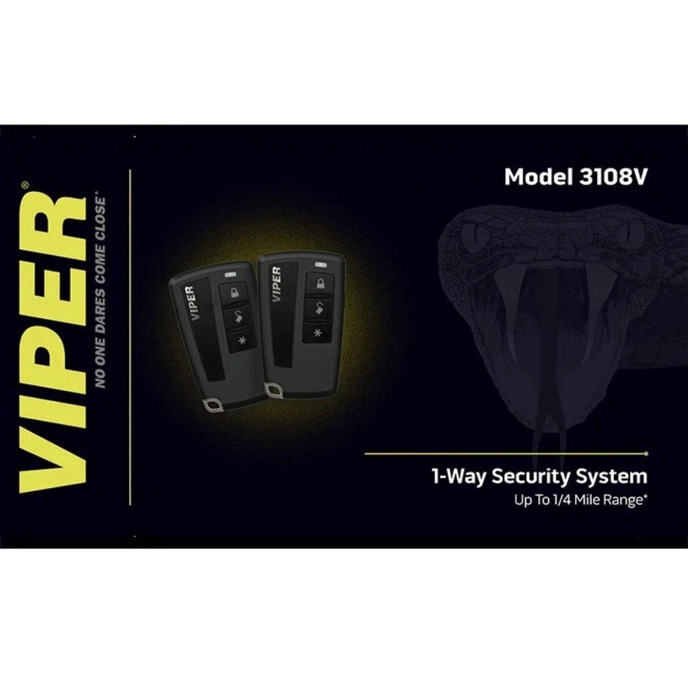 VIPER 3108V 1-Way Security System w/ 4-Button Remote Transmitter