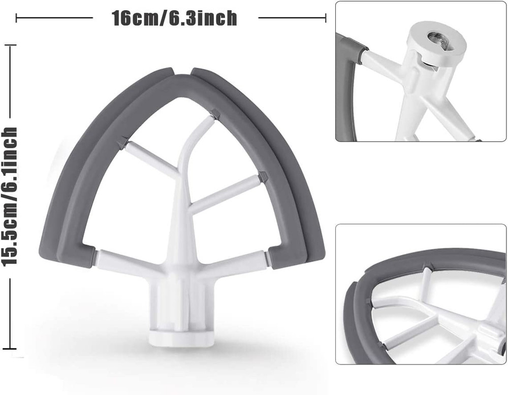 Flex Edge Beater for KitchenAid,Mixer Attachement Compatible With KitchenAid,Mix