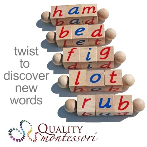 Phonetic Reading Blocks for The Beginning Reader - Tangible Preschool Learning