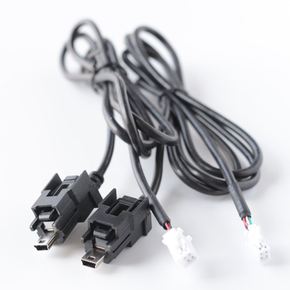 USB Adapter Cable for Android Radio 4 Pin 6 Pin USB Socket 100CM Black