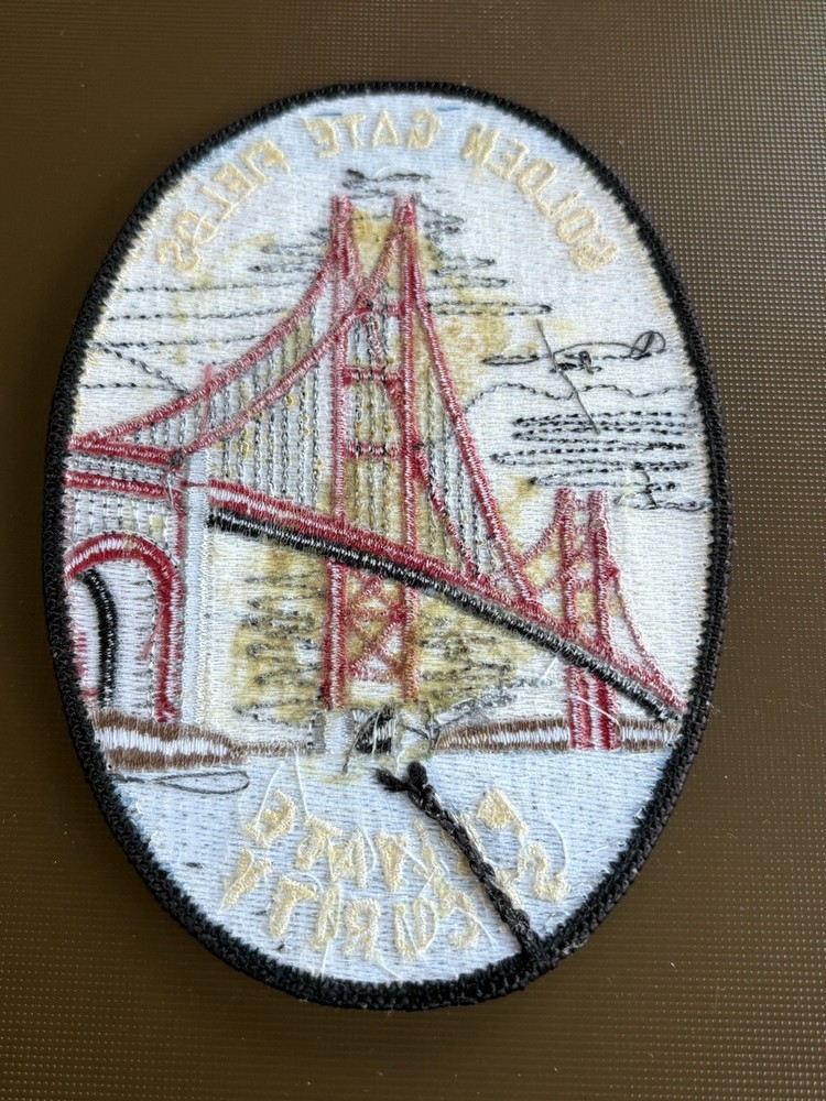 RARE🇺🇸SAN FRANCISCO GOLDEN GATE FIELDS PRIVATE SECURITY UNIFORM PATCH👀LQQK👀