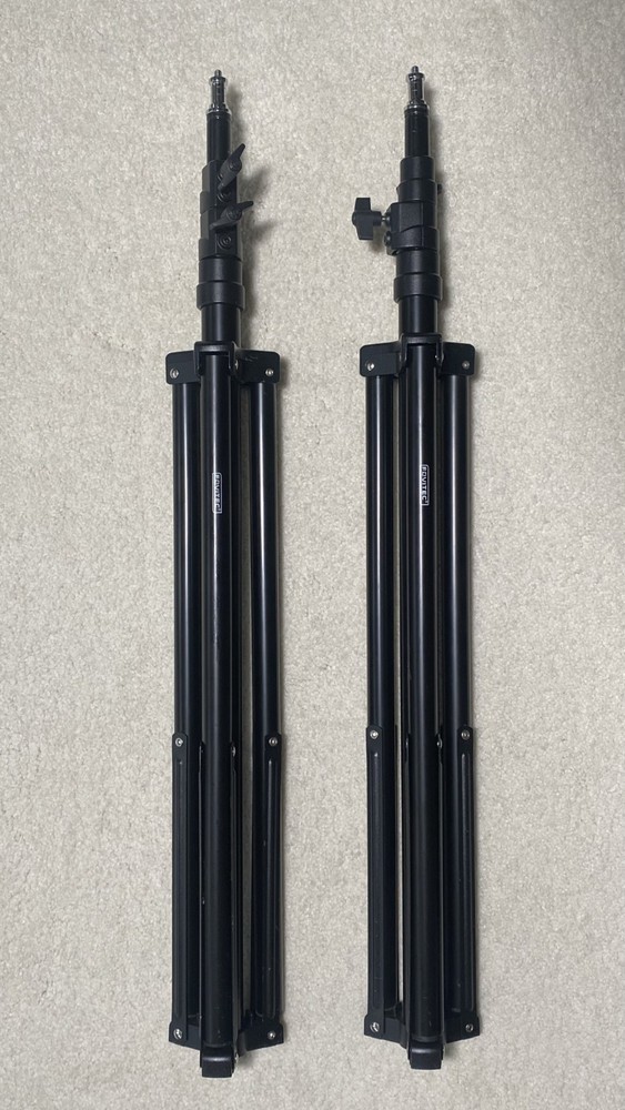 Fovitec LED Video Lighting Kit (2) Panel Lights w/ Stands, Diffusers & Cases