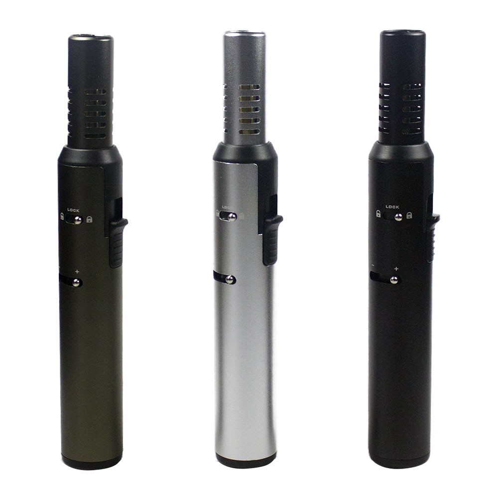 EverTech Pen Jet Butane Torch Lighter Safety Lock & Adjustable Flame Refillable