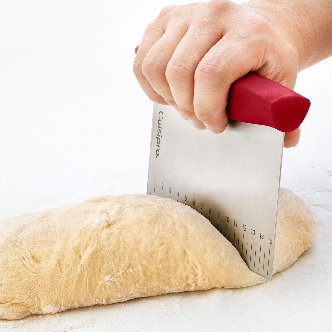 Cuisipro Dough Cutter & Scraper, Red