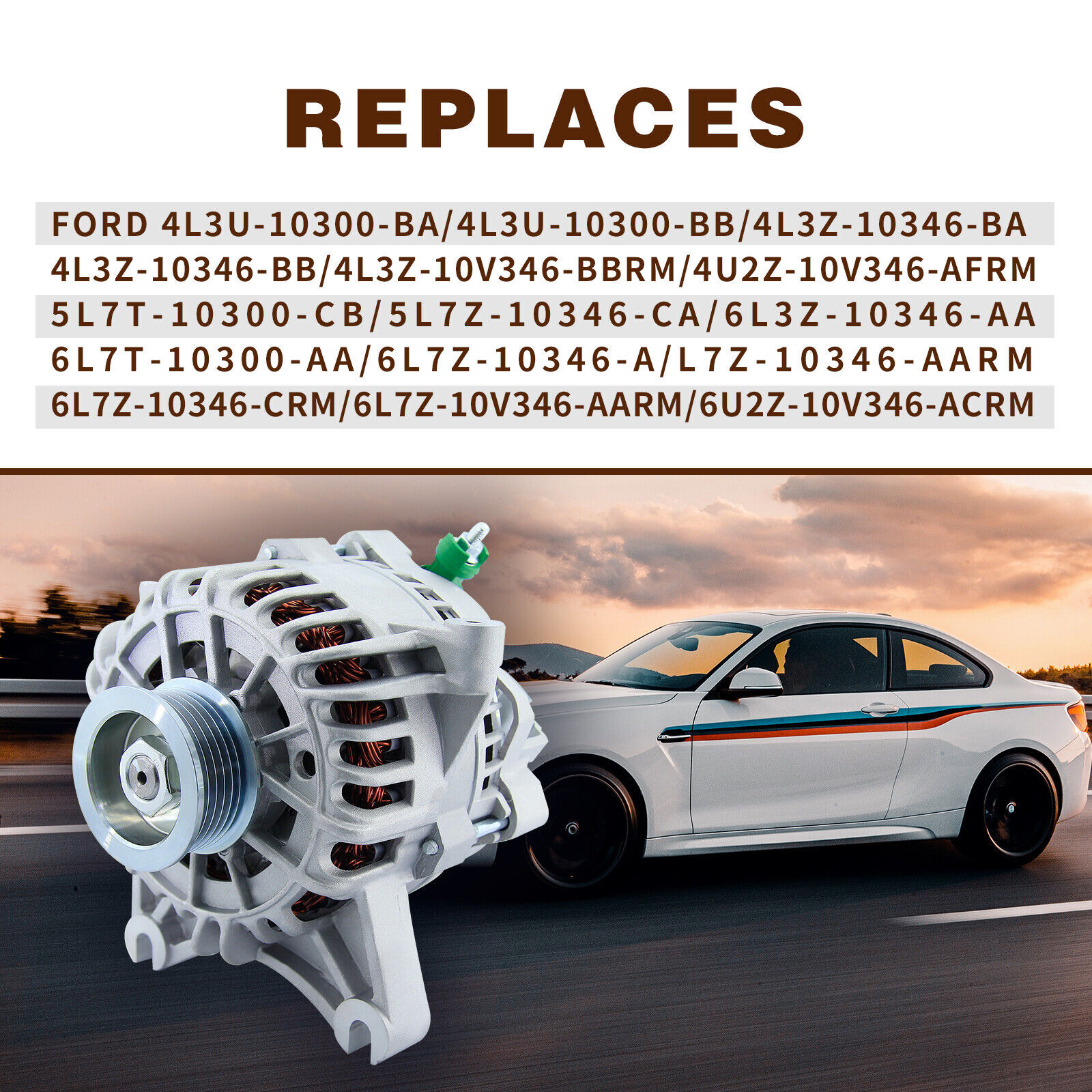 New Alternator For FORD F-150 Expedition V8 4.6L 5.4L 2004 2005 2006 2007 2008