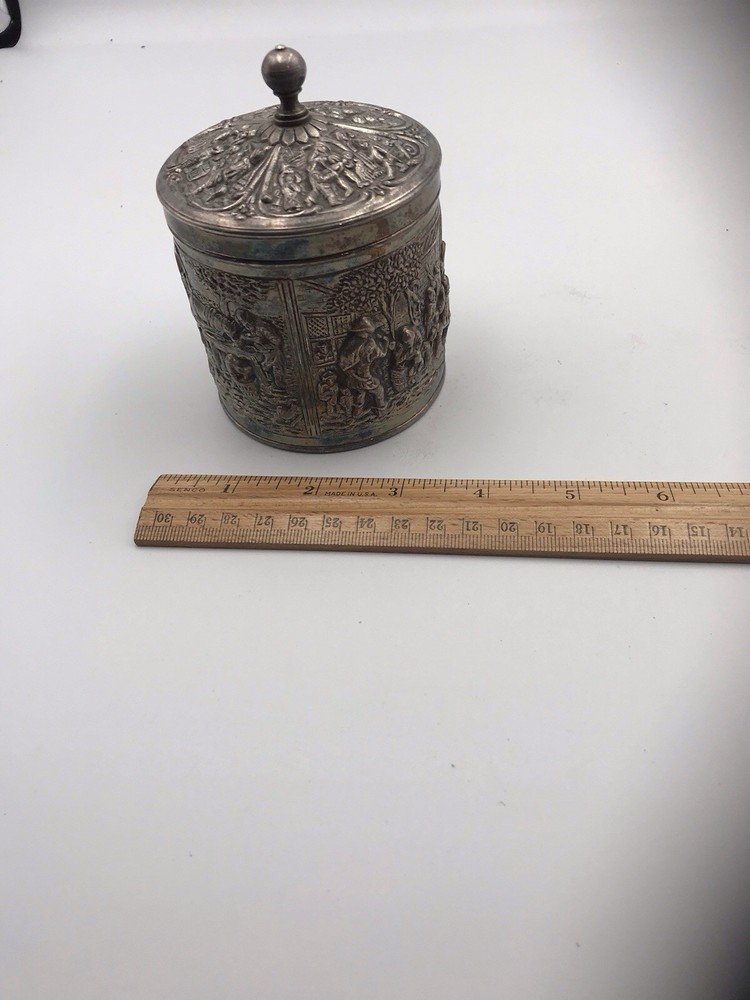 1962 Netherlands Douwe Egbert Silver Tea Caddy