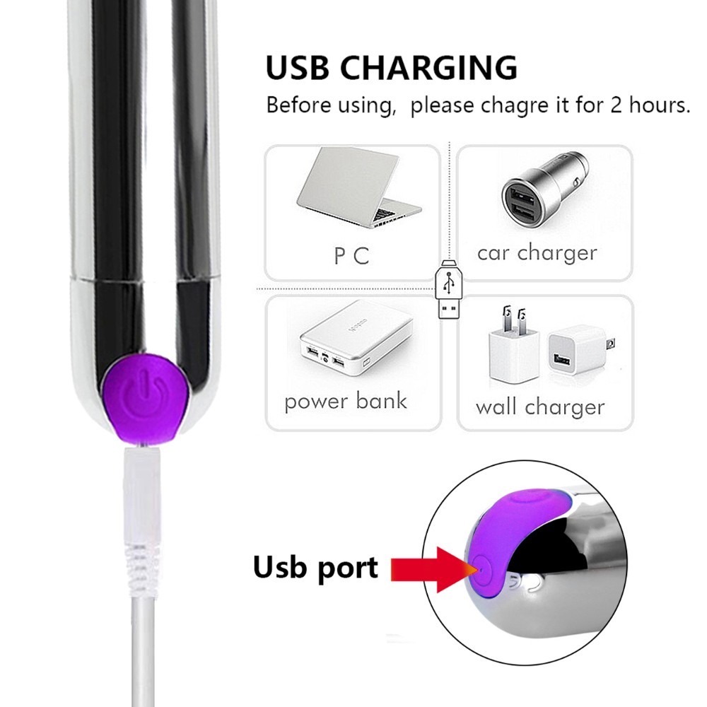 Women Mini Powerful Bullet Shape 10 Speed Vibrating Neck Body Massage Personal