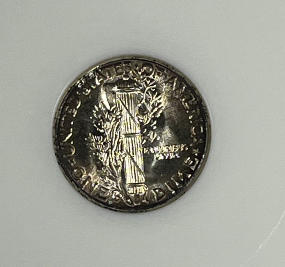 1944-D Mercury Dime : NGC MS66FB