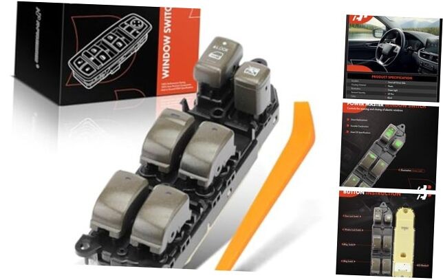 Replacement Driver Master Power Window Switch for 01-06 Lexus LS430