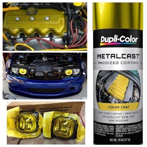 Yellow Anodized Coating Spray Can Brake Engine Custom Caliper Paint High Temp