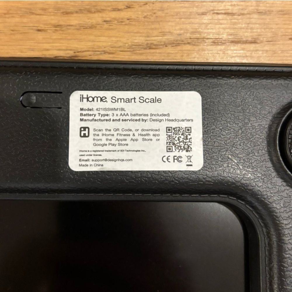 iHome Black and Silver Touch Sensitive Scale