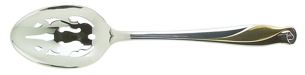 Gorham Silver Golden Spring Bud  Pierced Serving Spoon 178890