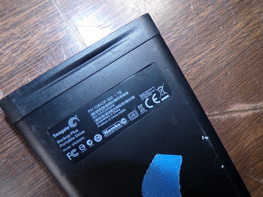 SEAGATE SRDOSPO 1TB HARD DRIVE