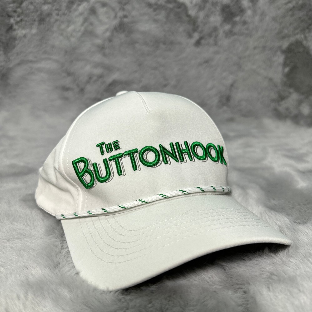 Duece Hat White The Button Hook Snapback Casual Adjustable Golf Golfer