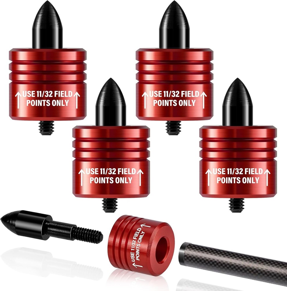 Crossbow Bolt Decocking Heads,Decocking Point Accessories Red-4pcs