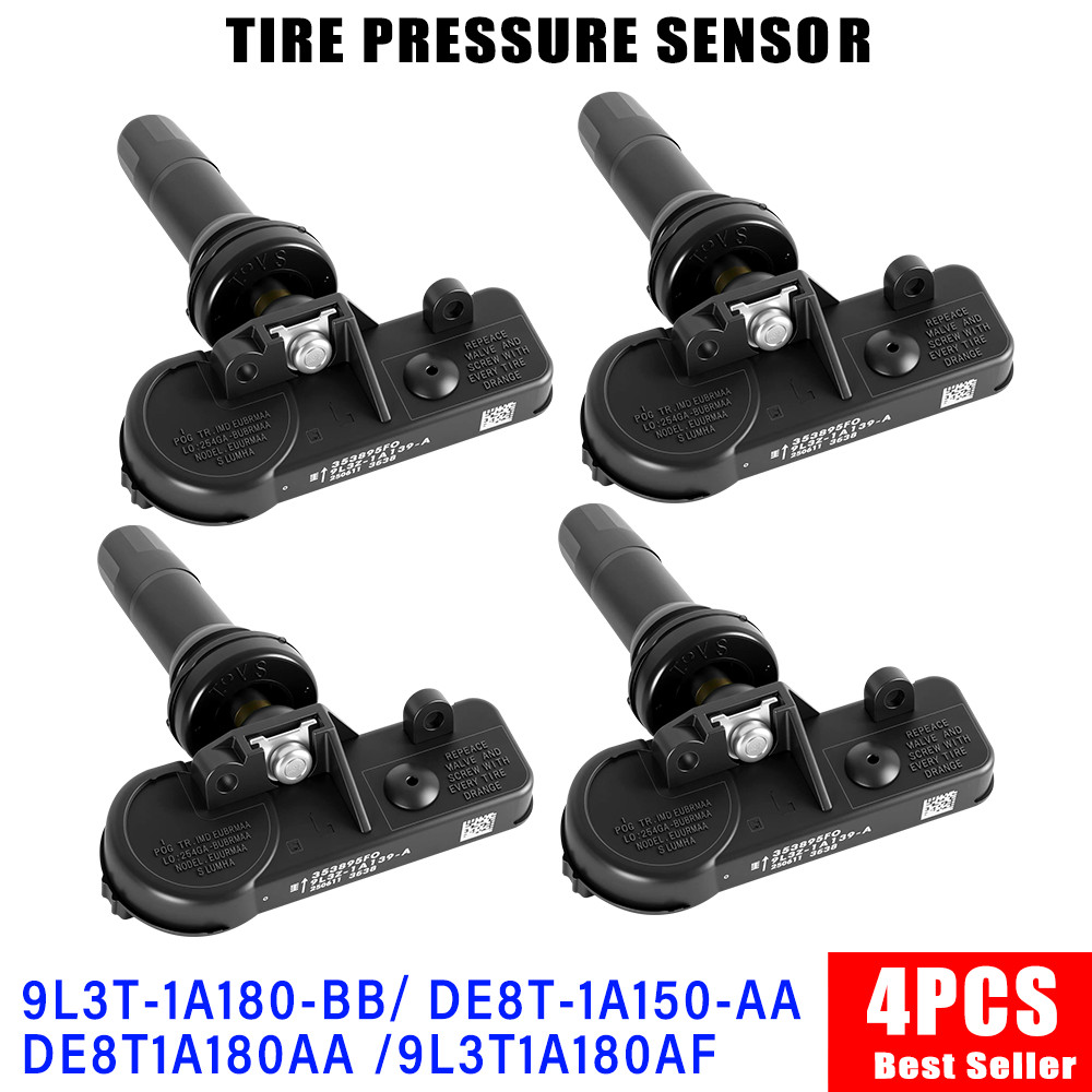 Set of 4 For Ford Explorer TPMS Tire Pressure Sensors DE8T1A180AA /9L3T1A180AF
