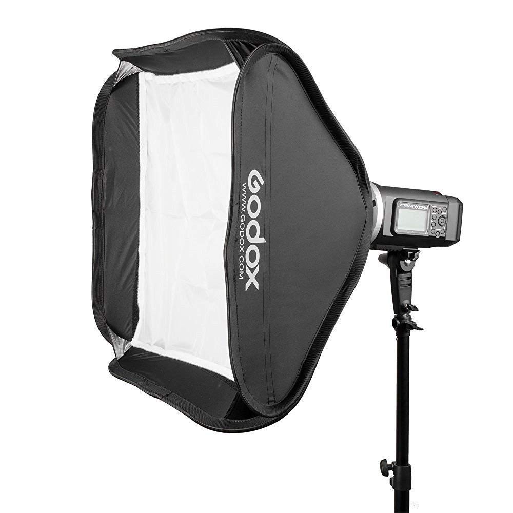 32x32 inches / 80x80cm Portable Foldable Studio Flash Softbox Diffuser kit wi...