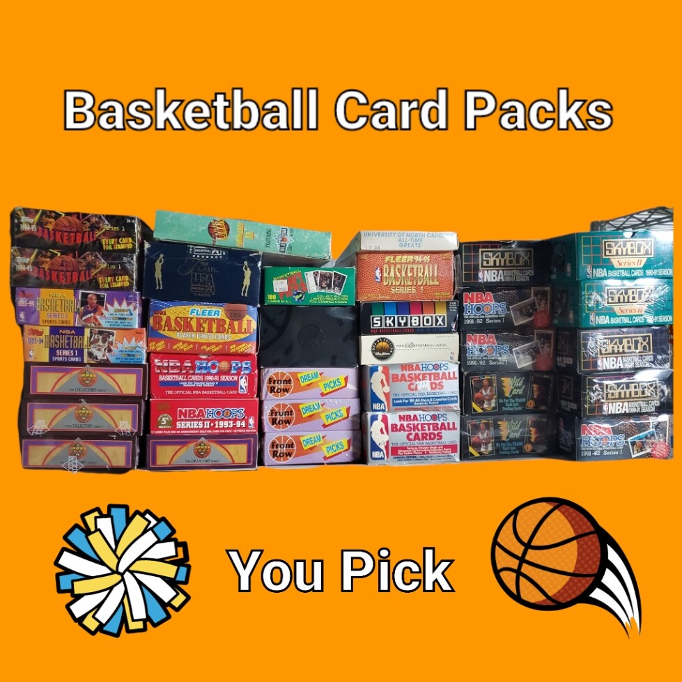 Sealed Basketball Card Packs Hoops Skybox Fleer Upper Deck You Pick! NBA + Bonus