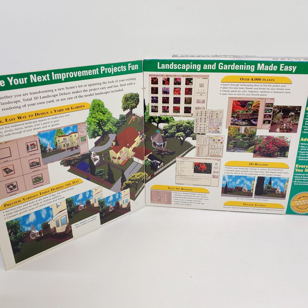 Total 3D Landscape Deluxe PC Program 2002 New