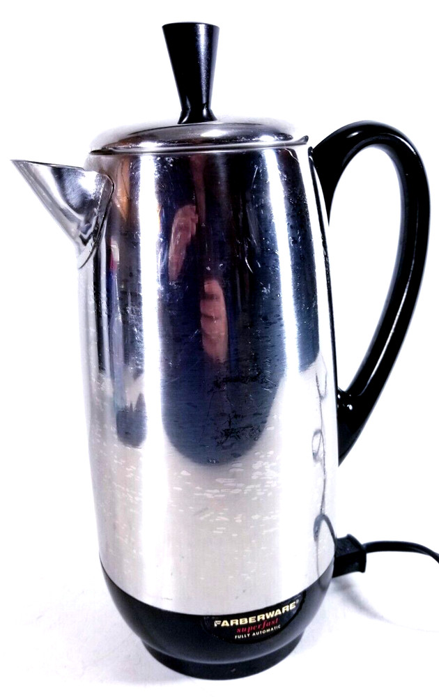 Farberware Chrome Electric Automatic Percolator Coffee Maker