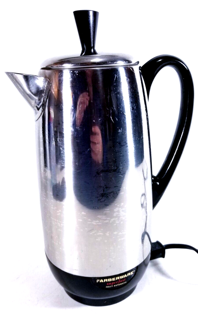 Farberware Chrome Electric Automatic Percolator Coffee Maker