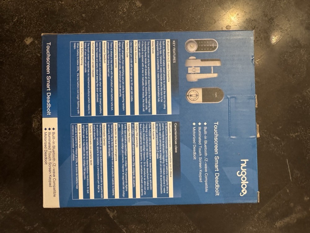 Hugolog Touch Screen smart Deadbolt Bluetooth