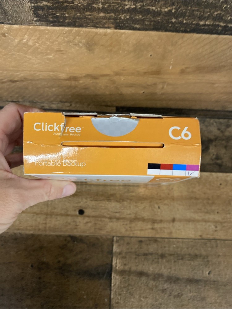 Clickfree Automatic Backup C6 For PC Computer Portable 750GB Storage